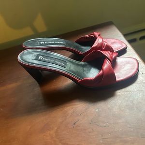 Vintage Etienne Aigner Open Toe Kitten Heels